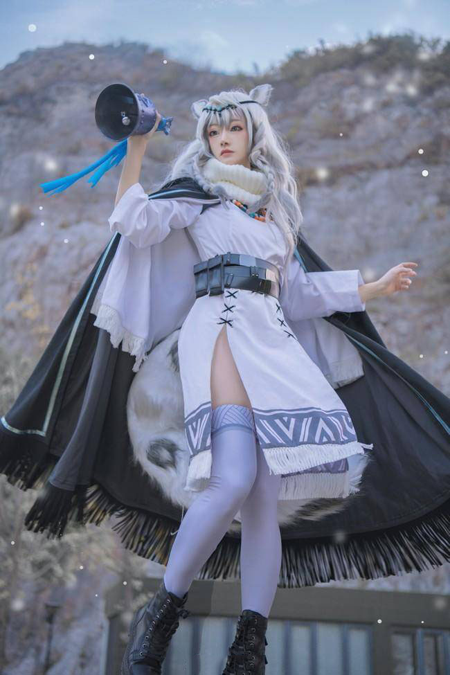 明日方舟 初雪cosplay 绝对领域(图3)