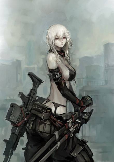 帅气枪械美少女美图六(图4)