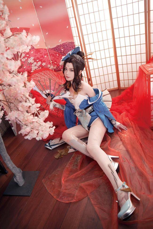 不知火舞cosplay Cn：繁花下栗(图8)