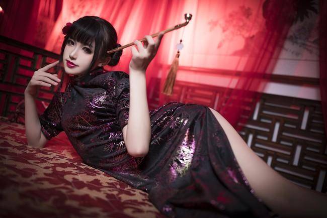黑塔利亚 王秋雁cosplay Cn：酒心绵糖(图1)