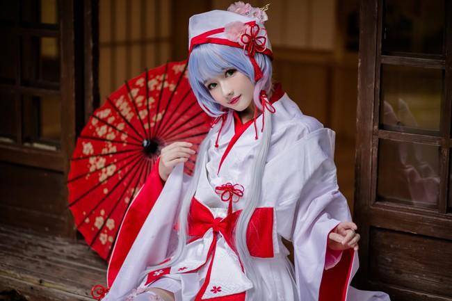 VOCALOID 洛天依cosplay Cn：白无垢(图6)