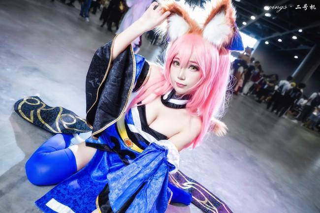 蓝色丝袜 玉藻前cos Cn：兔哥w(图3)