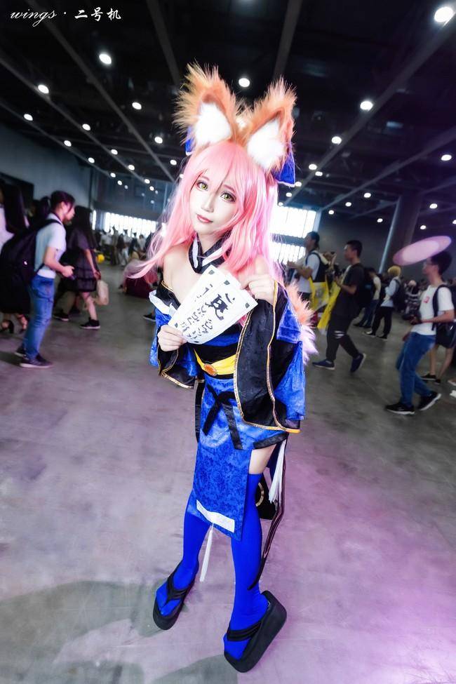 蓝色丝袜 玉藻前cos Cn：兔哥w(图2)
