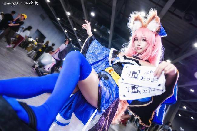 蓝色丝袜 玉藻前cos Cn：兔哥w(图4)