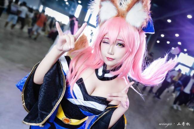 蓝色丝袜 玉藻前cos Cn：兔哥w(图5)
