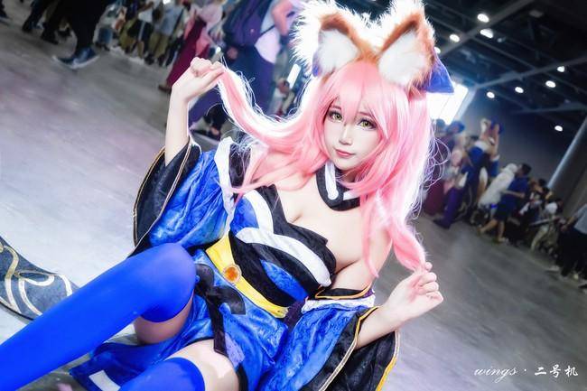 蓝色丝袜 玉藻前cos Cn：兔哥w(图9)