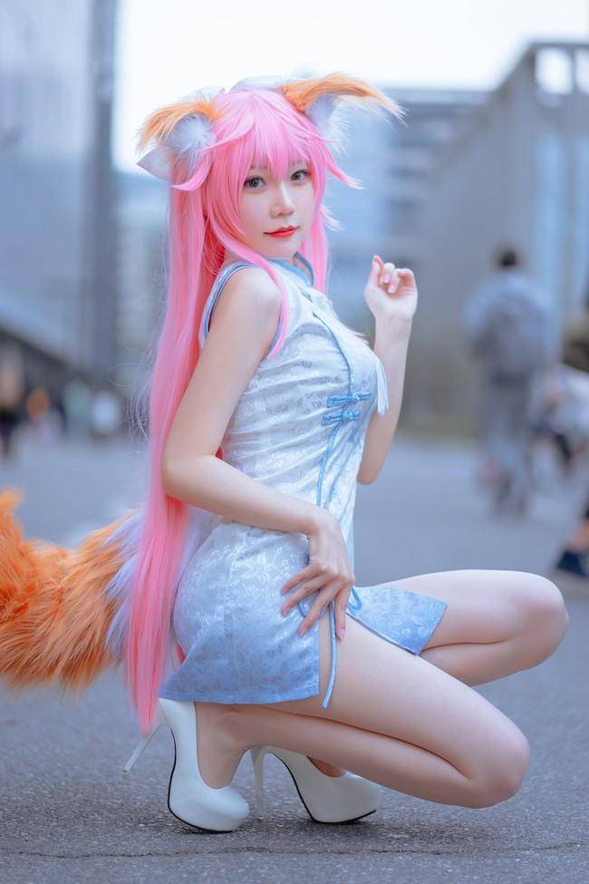 玉藻前cosplay Cn：香草喵露露(图1)