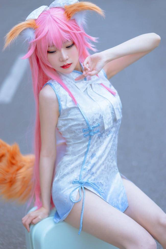 玉藻前cosplay Cn：香草喵露露(图4)