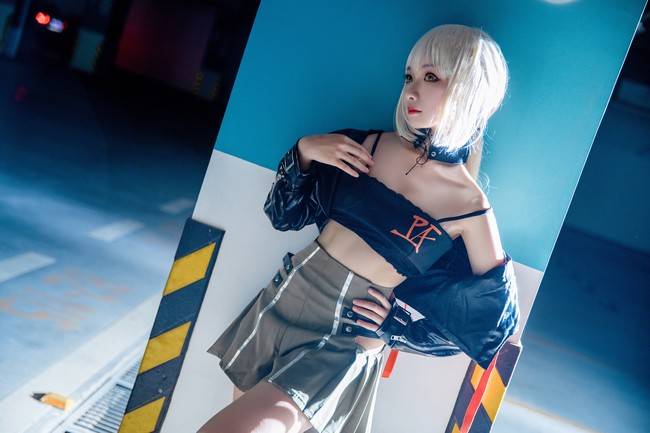 FateGrand Order 黑呆cosplay Cn：啾咕啾_蓝缡(图3)