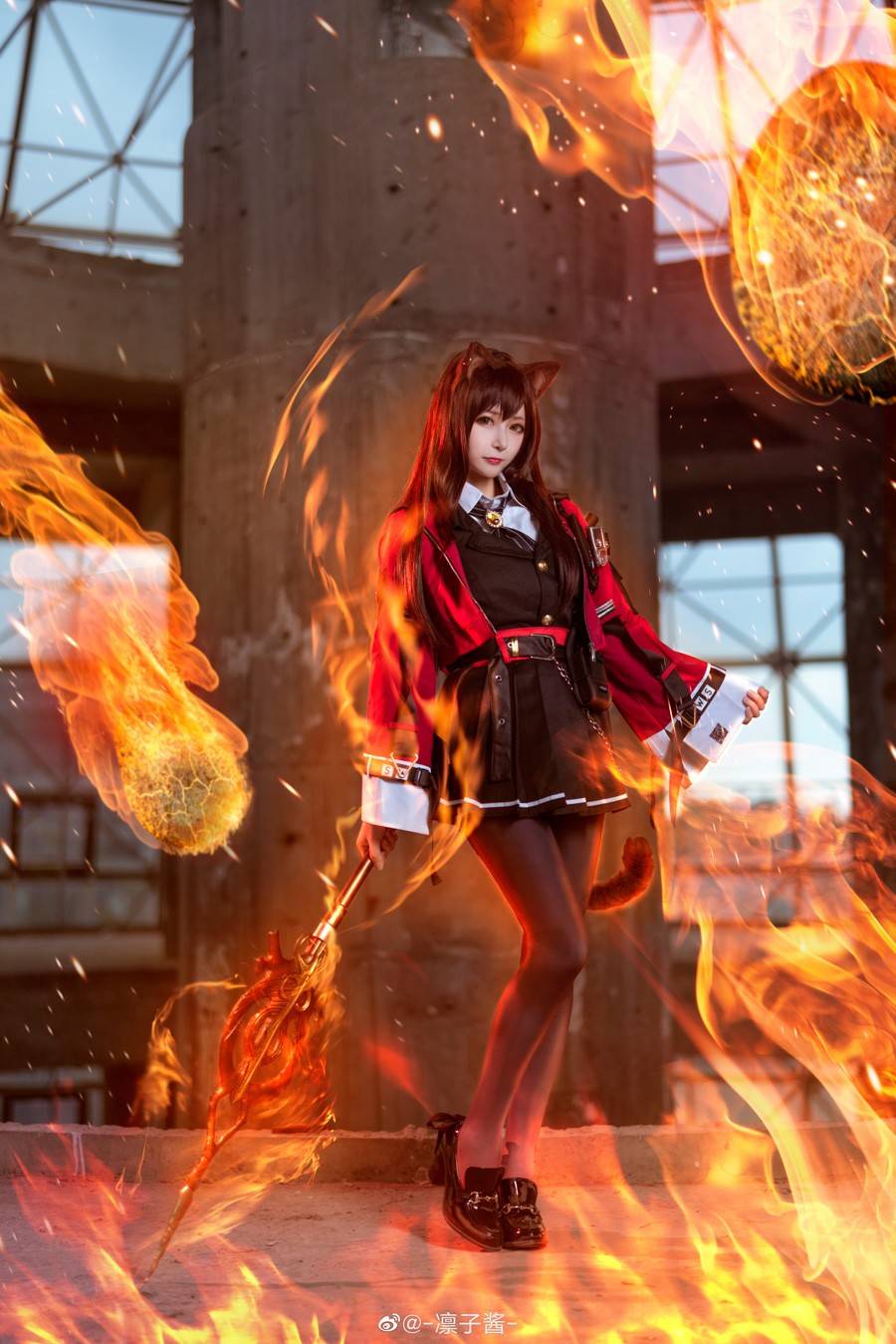 明日方舟 天火cosplay Cn：凛子酱(图1)