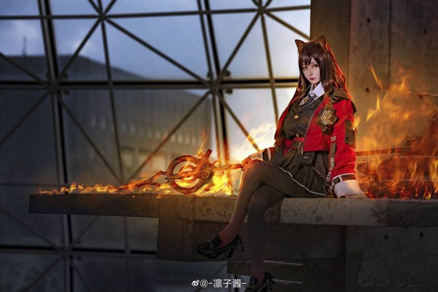 明日方舟 天火cosplay Cn：凛子酱(图6)