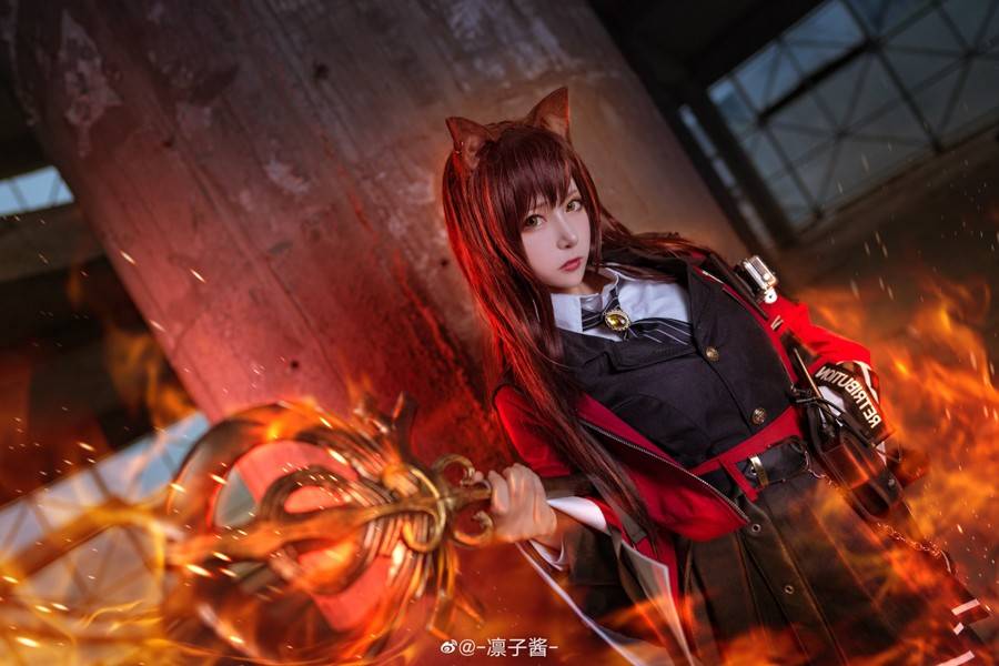 明日方舟 天火cosplay Cn：凛子酱(图4)