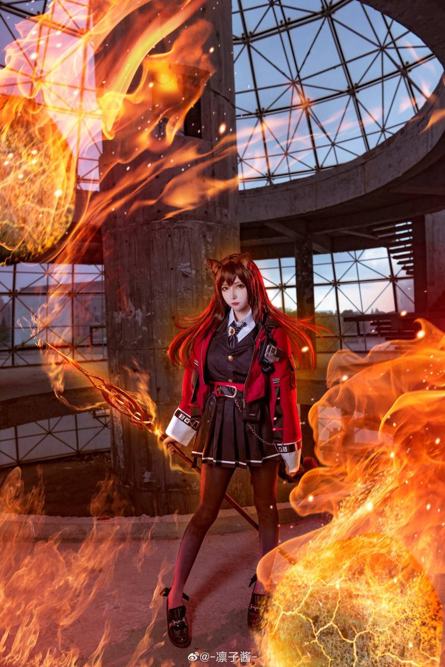 明日方舟 天火cosplay Cn：凛子酱(图2)
