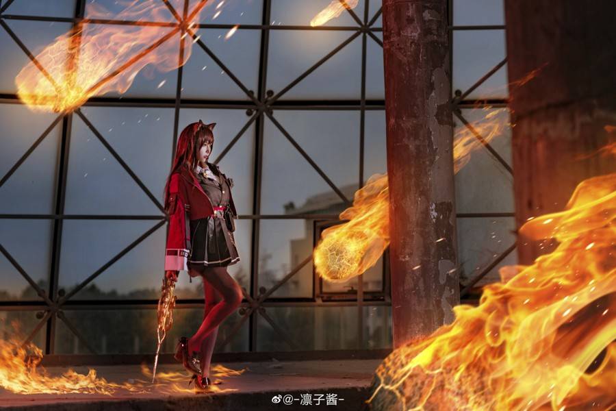 明日方舟 天火cosplay Cn：凛子酱(图5)