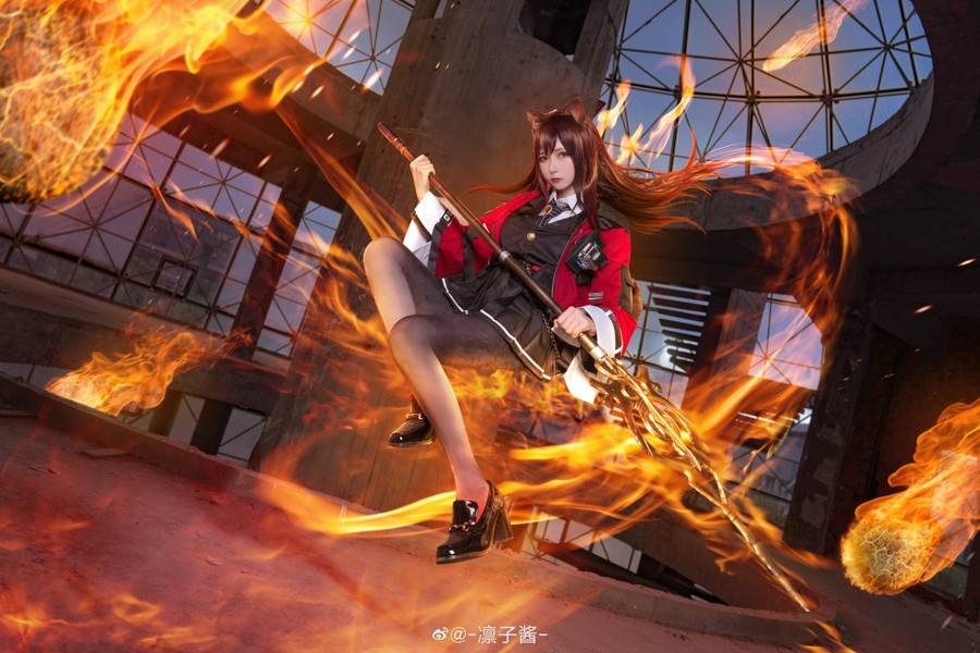 明日方舟 天火cosplay Cn：凛子酱(图8)