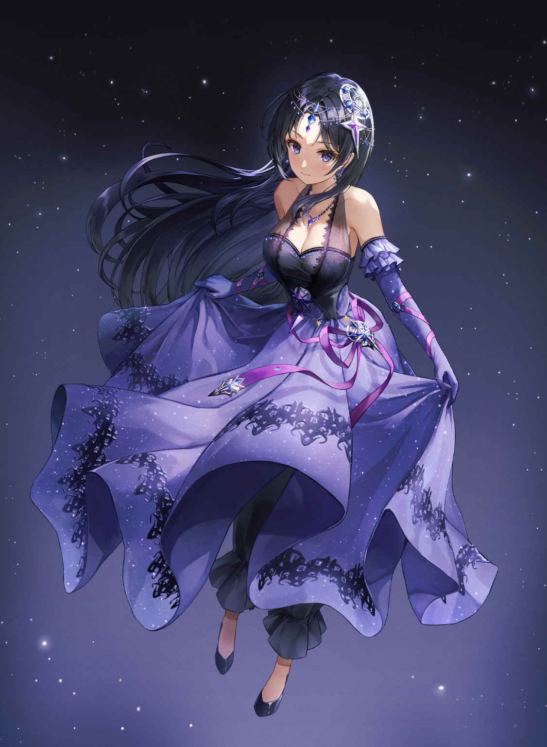 [Pixiv精选]身穿夜空。星空搭配插画特辑(图2)