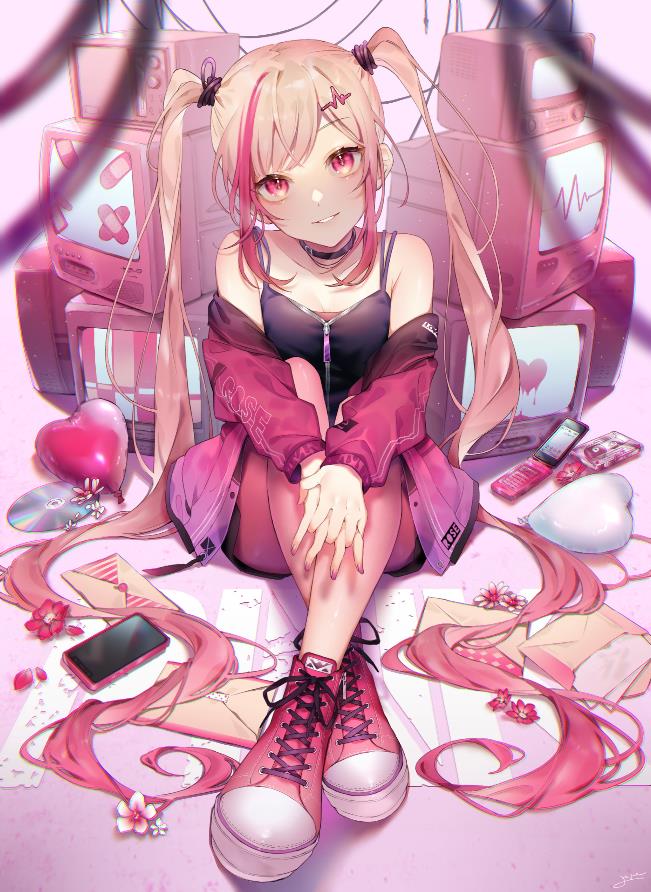 [Pixiv精选]艳丽色彩。印象深刻的粉色插画特辑(图1)