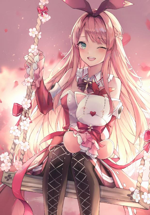 [Pixiv精选]艳丽色彩。印象深刻的粉色插画特辑(图3)