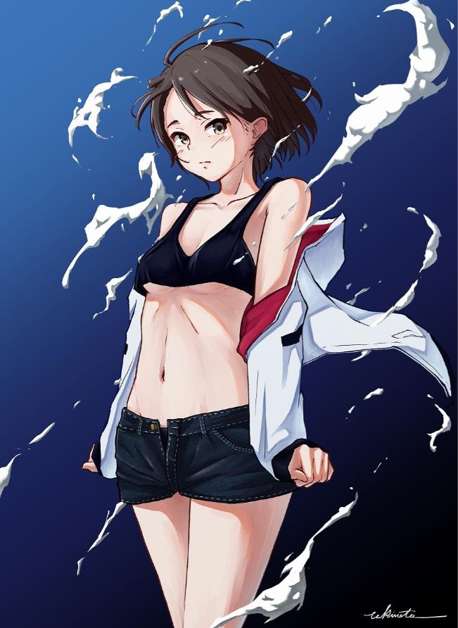 [Pixiv精选]展露夺目的双腿。热裤插画特辑(图5)