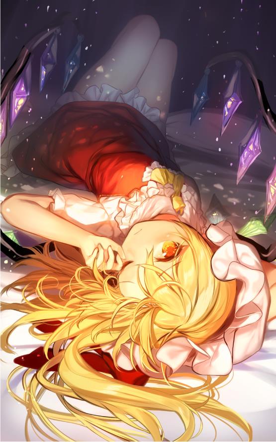 [Pixiv精选]慵懒表情好性感♡仰躺女孩插画特辑(图4)