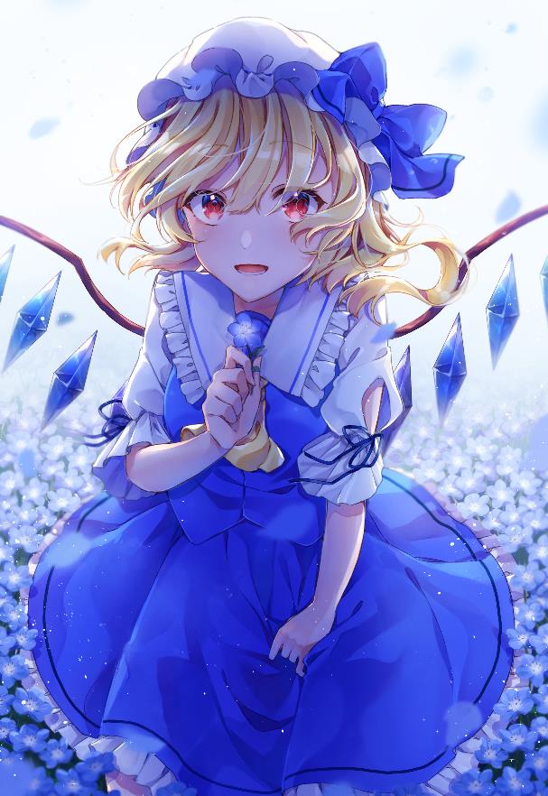 [Pixiv精选]天蓝色的花朵。粉蝶花插画特辑(图1)