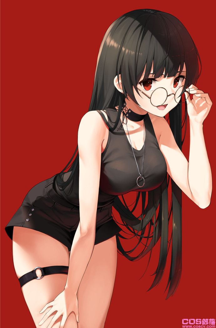 [动漫美图]黑亮柔顺!黑色长发女子插画特辑(图1)