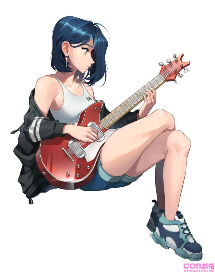 [Pixiv精选]拨动琴弦！吉他女子插画特辑(图1)