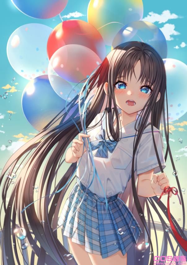 [Pixiv精选]乌黑亮丽。黑长直女子插画特辑(图8)