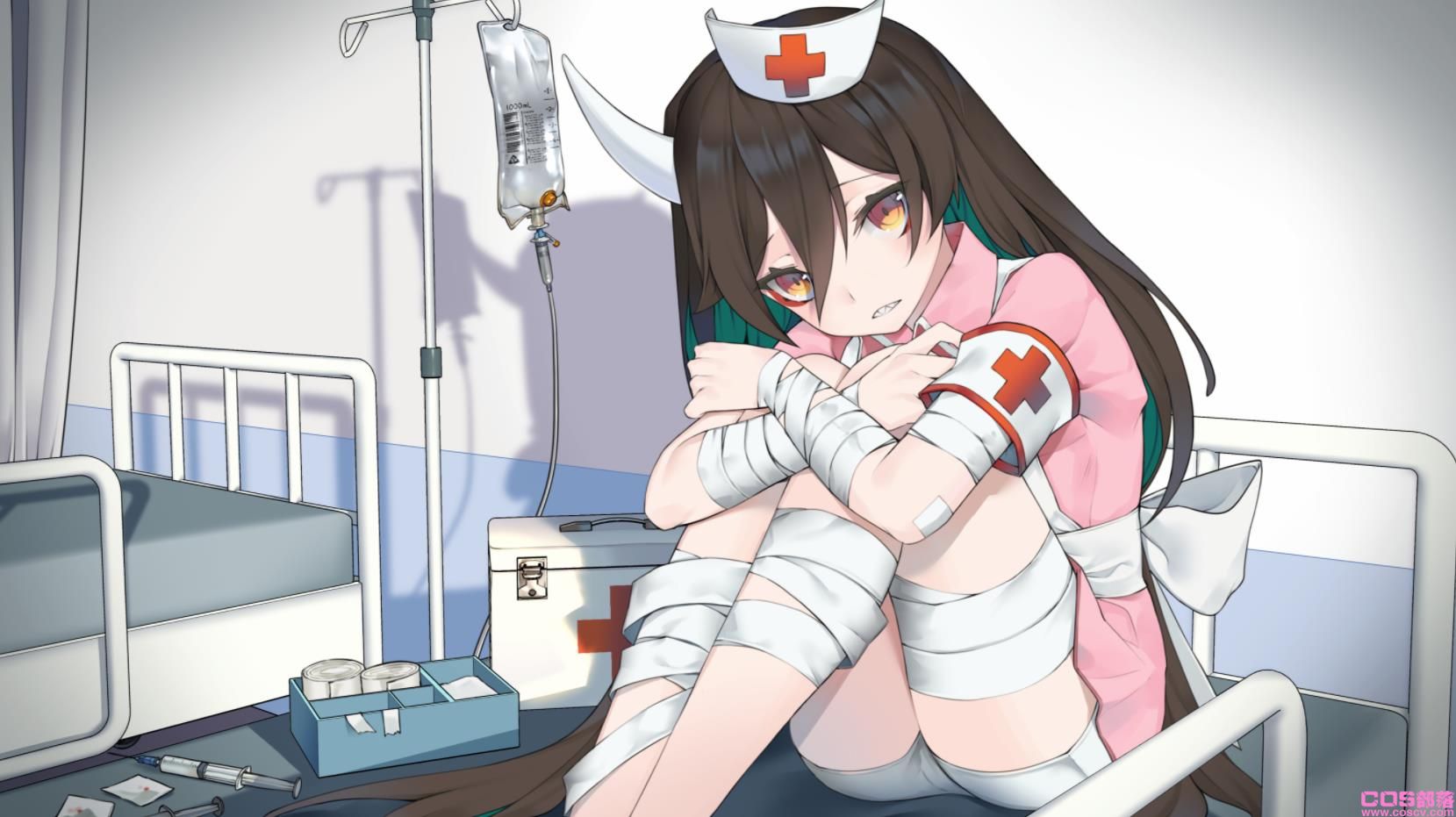 [Pixiv精选]紧紧包缠。绷带女子插画特辑(图4)