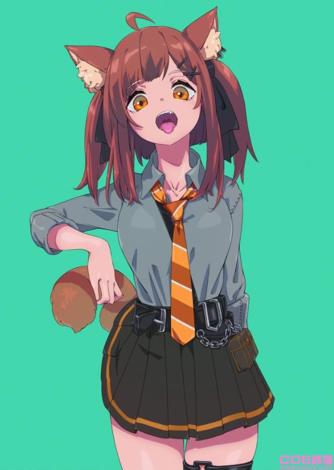 [Pixiv精选]偷偷探出来。「裙中尾巴」插画特辑(图7)