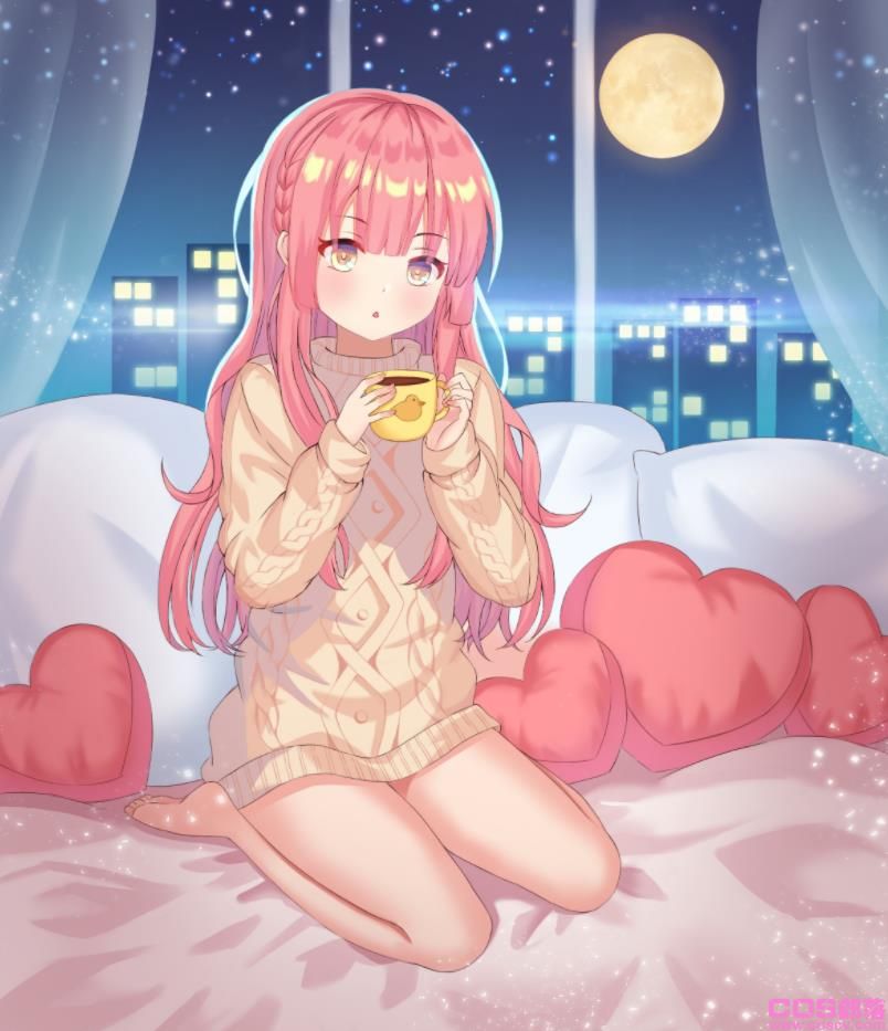 [Pixiv精选]稀疏的编织感正是魅力所在♡麻花毛衣插画特辑(图5)