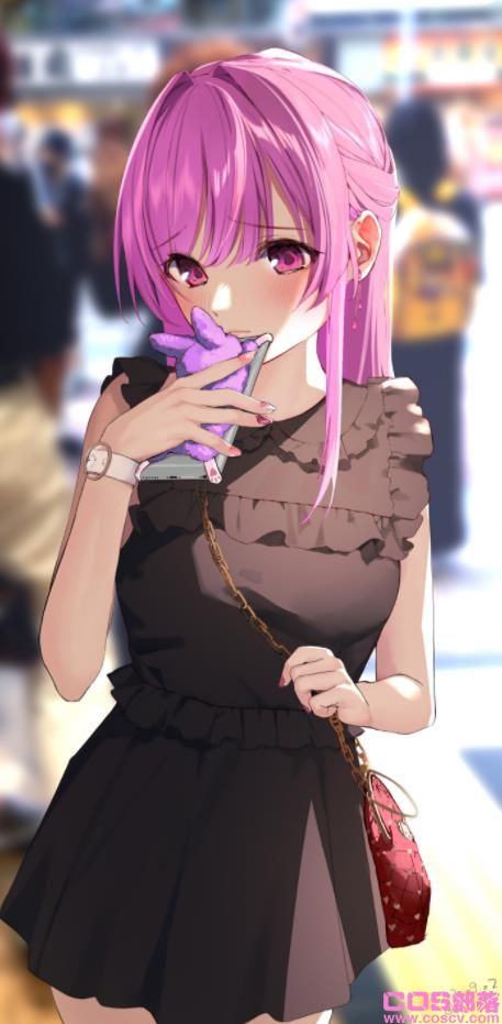 [Pixiv精选]缤纷摇曳。粉色头发女孩插画特辑(图9)