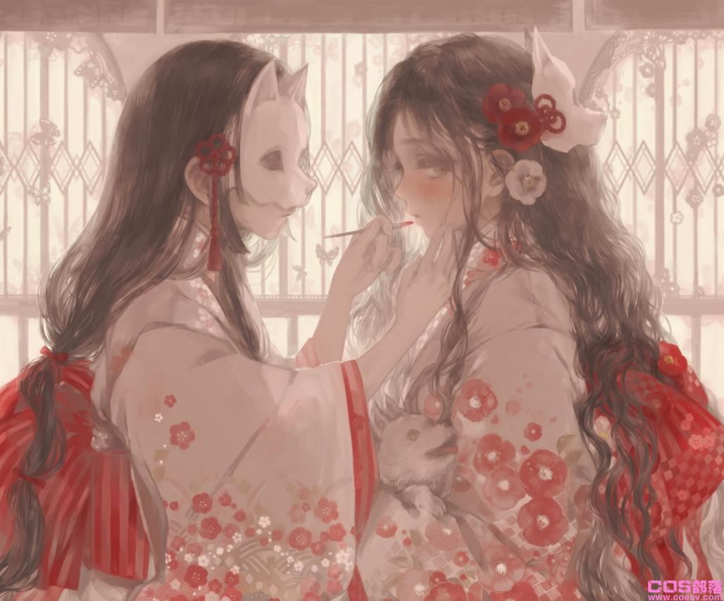 [Pixiv精选]狐狸大人驾到♪ 狐狸面具插画特辑(图3)