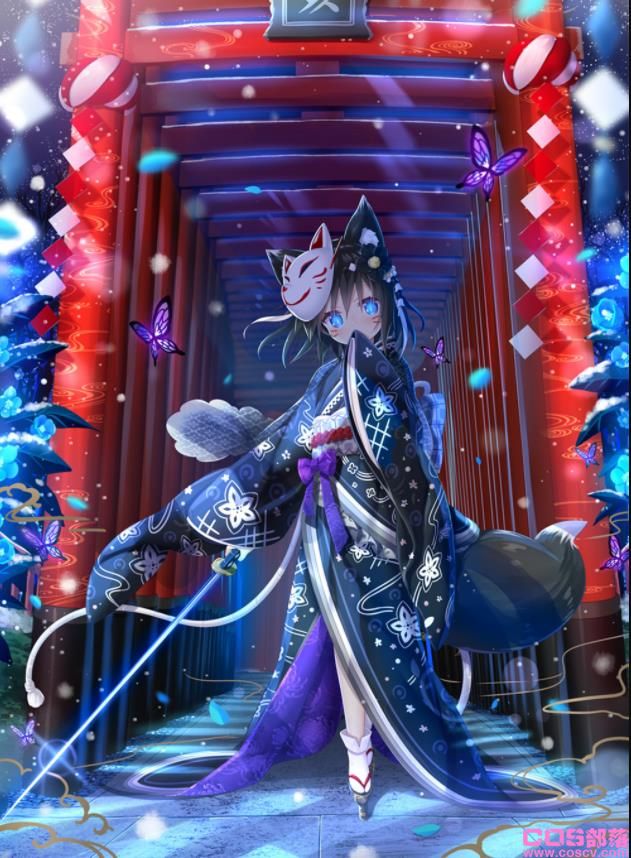 [Pixiv精选]狐狸大人驾到♪ 狐狸面具插画特辑(图5)