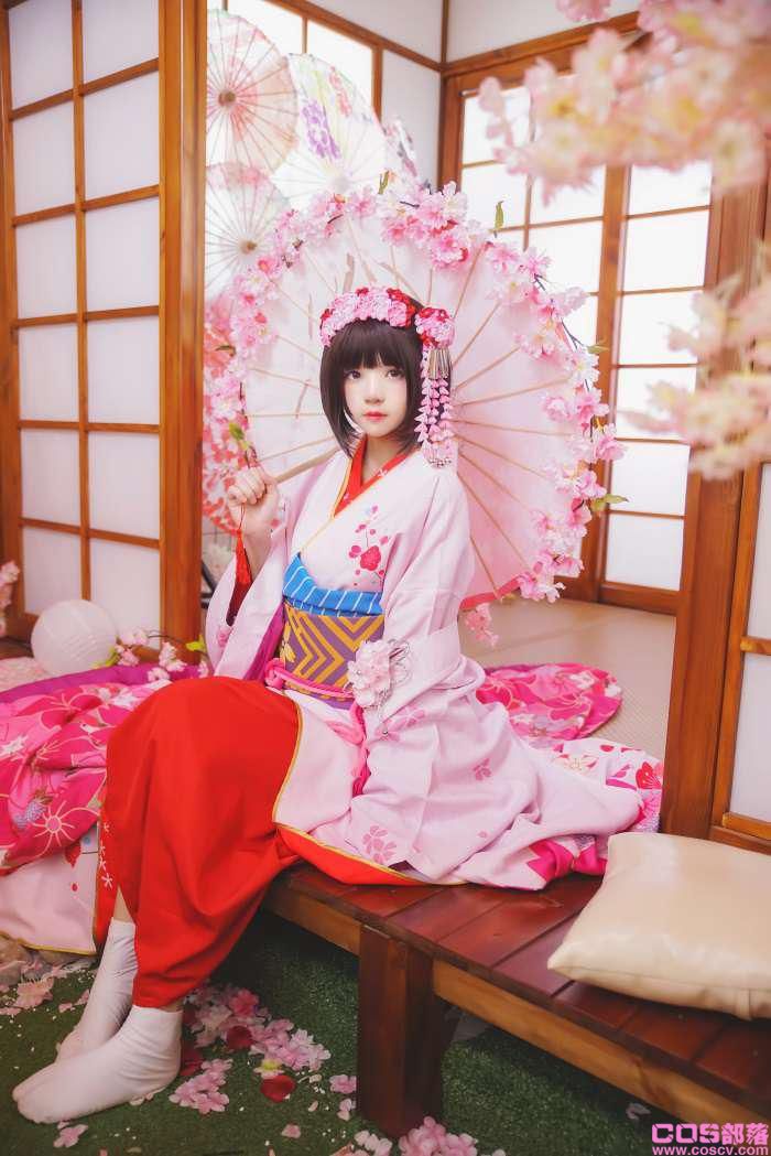 罗利风COS 桜桃喵 – 加藤惠系列之和服【23P/368MB】(图1)