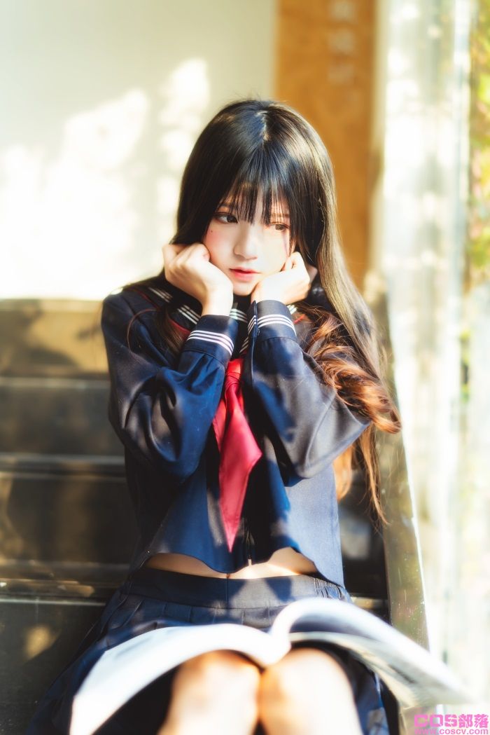 罗利风COS 桜桃喵 - 黑色水手服【50P/747MB】(图1)