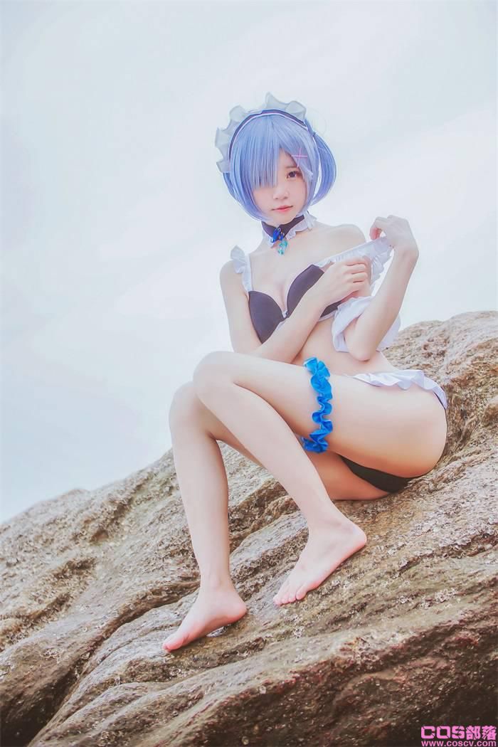 罗利风COS 桜桃喵 - 蕾姆【48P/444MB】(图1)