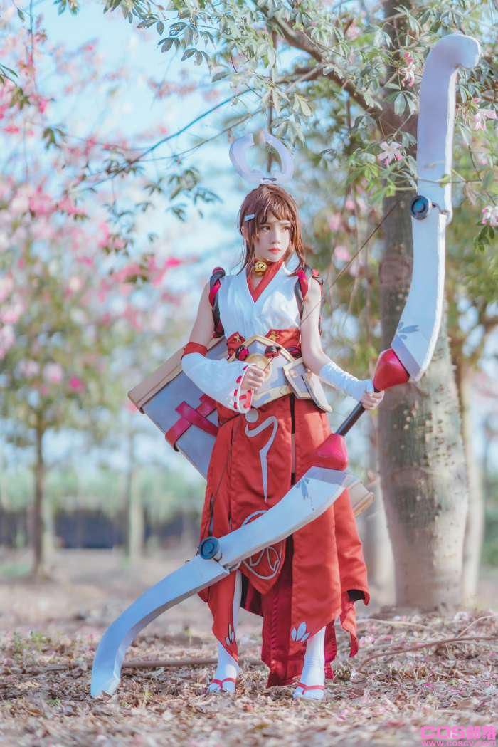 网紅Coser@桜桃喵 - 王者荣耀 伽罗COS【32P/655MB】(图1)