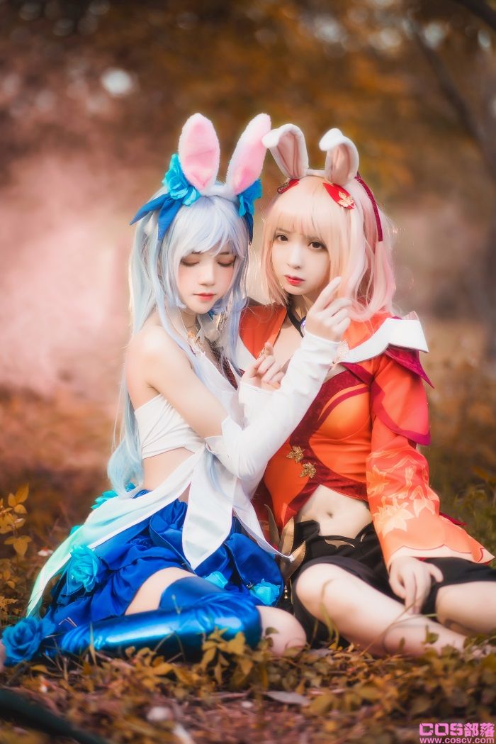 人气Coser@桜桃喵&疯喵ss - 双人公孙离【16P/334MB】(图1)