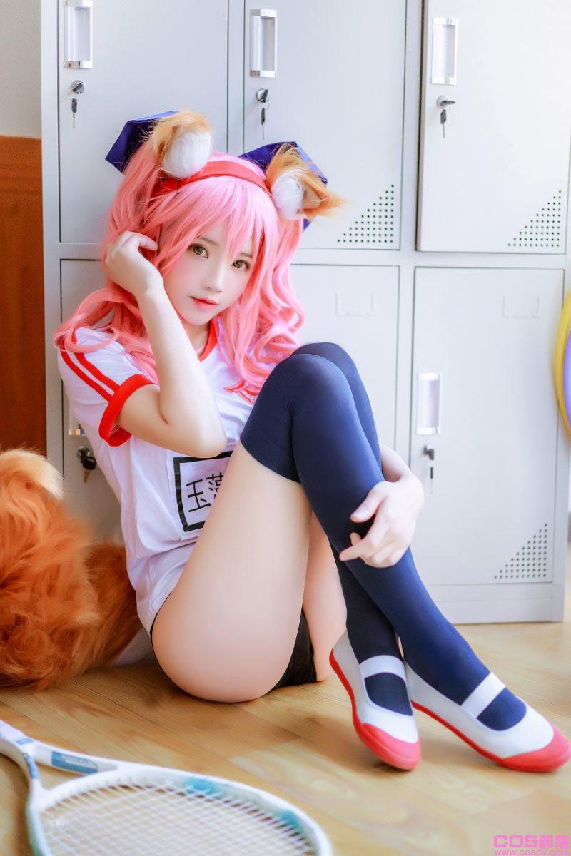 人气Coser@桜桃喵 玉藻前体操服【31P/571MB】(图1)