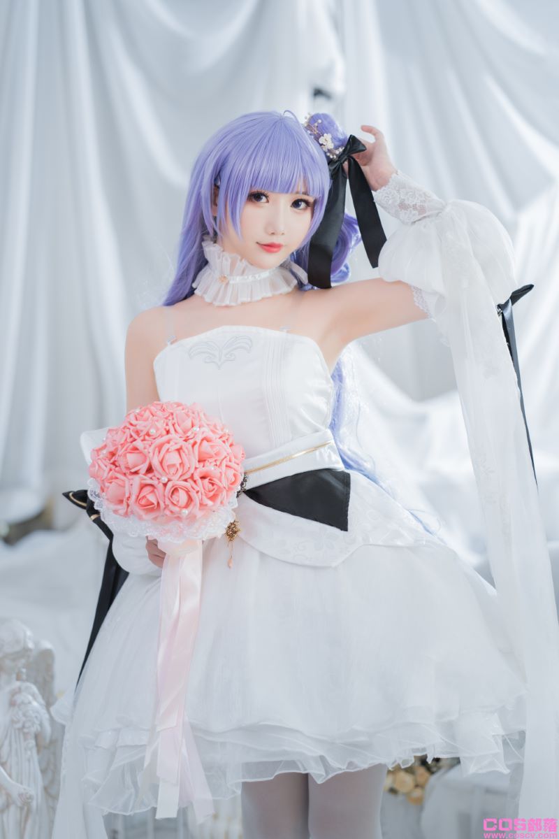 人气动漫Coser@面饼仙儿 独角兽婚纱【14P/129MB】(图3)