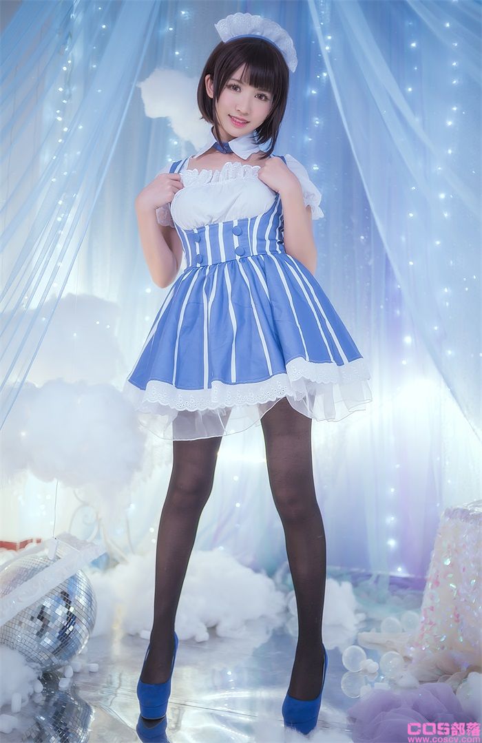 人气动漫Coser@鳗鱼霏儿 - 加藤惠 女仆【19P/176MB】(图3)
