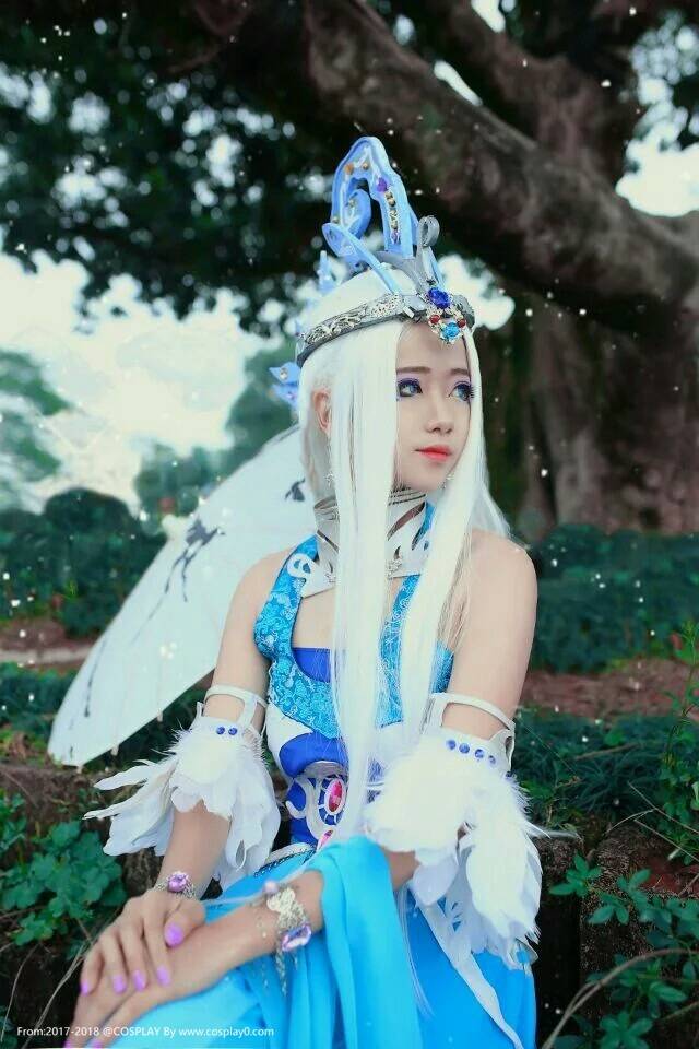 国漫秦时明月汉服雪女Cosplay美女古风(图1)