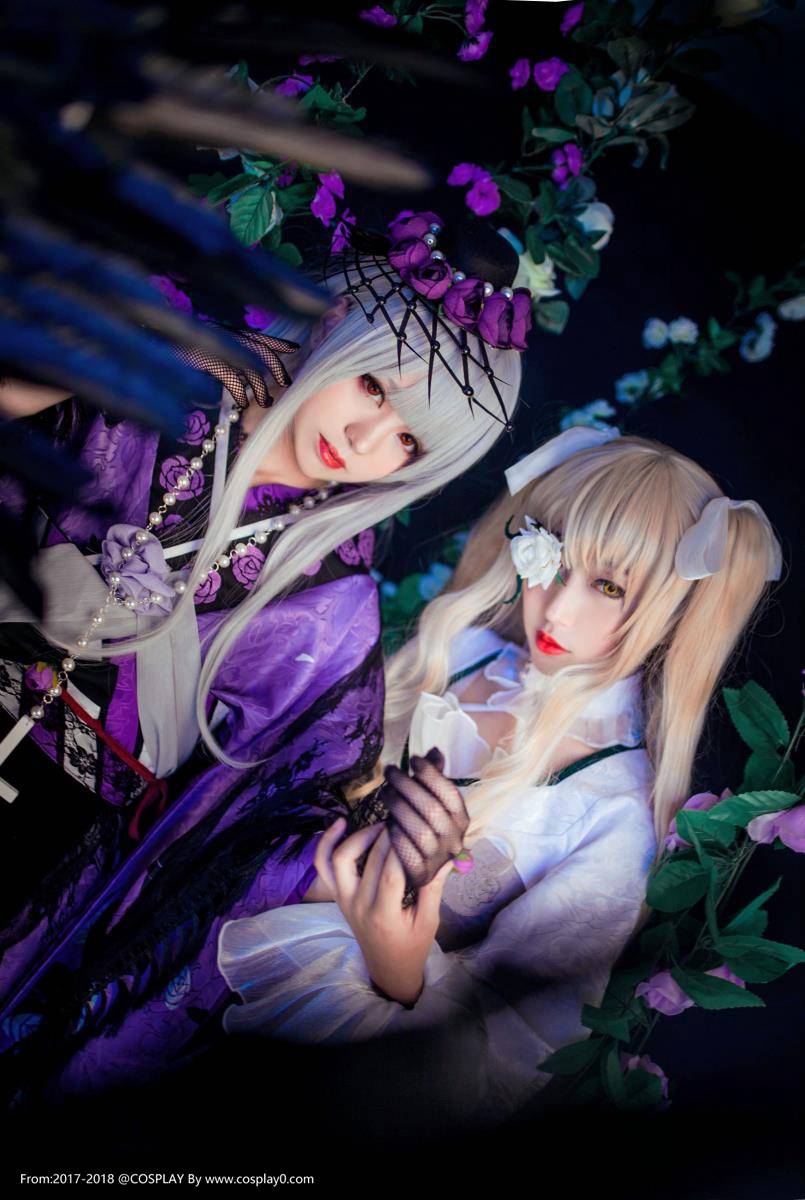 蔷薇少女大正水银灯雪华绮晶Cosplay可爱萝莉(图1)