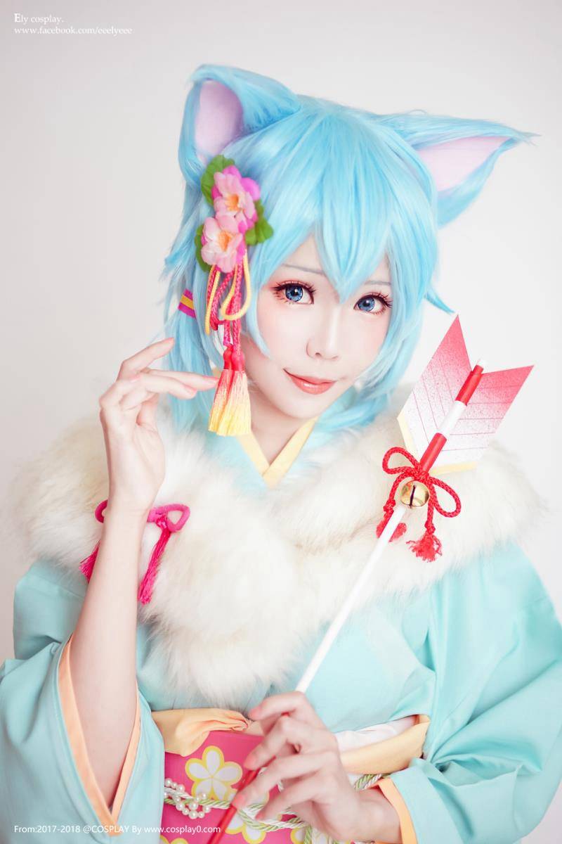 ElyEE子和风系列朝田诗乃Cosplay同人本子写真合集(图1)