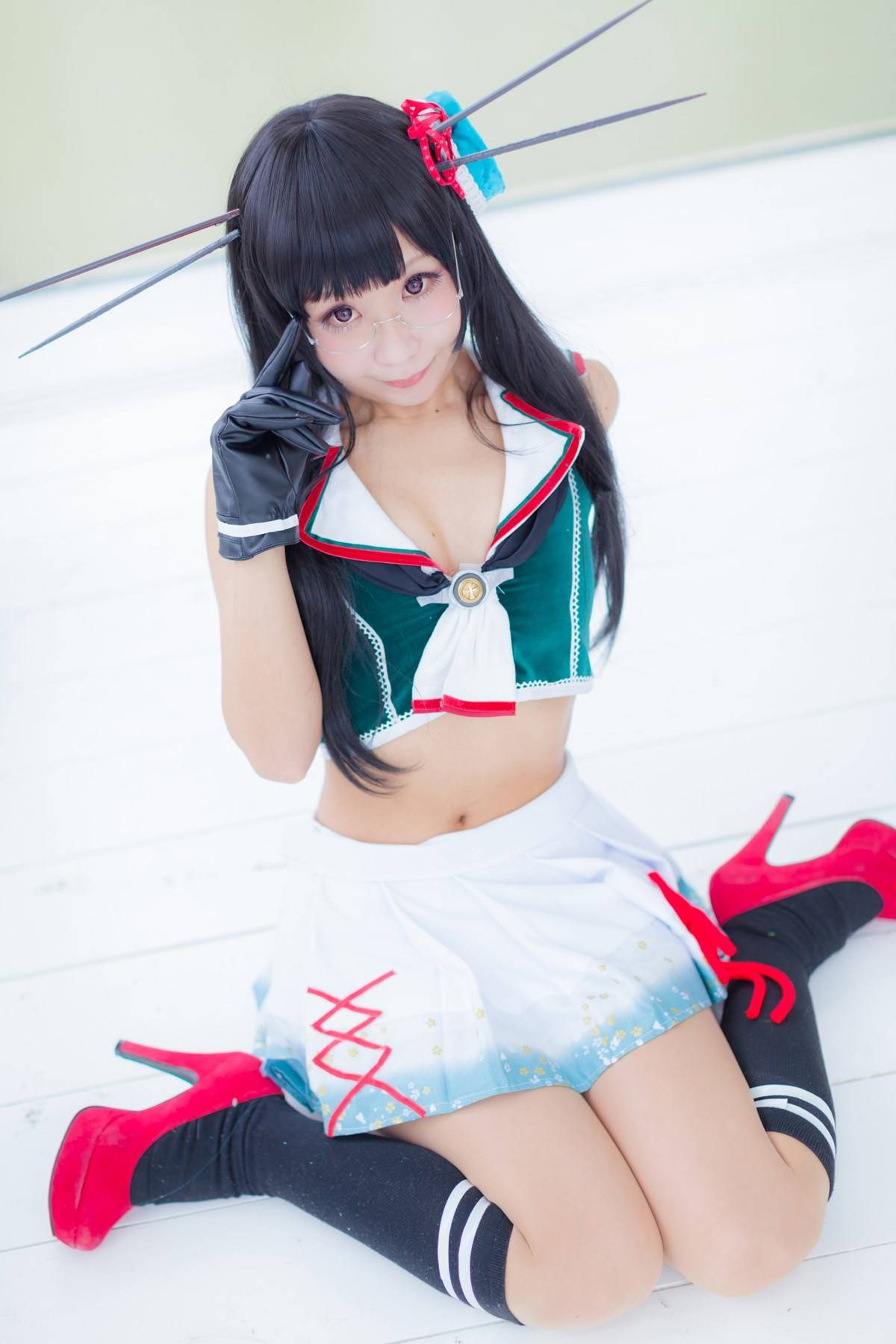 【cosplay】 (穴子、铃音さくら)] 梨形身材？(图1)