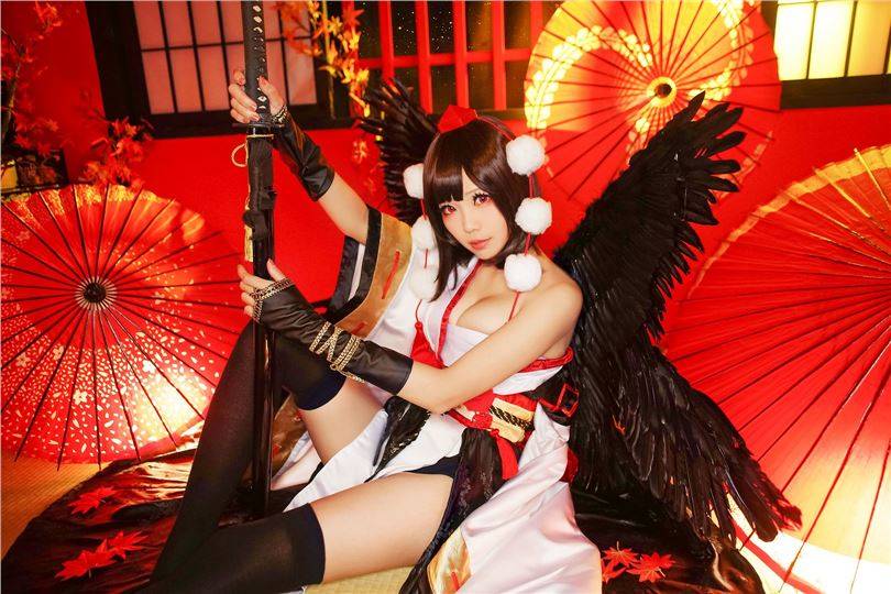 【cosplay】[Ely] Ely x Touhou Red Maple(图1)