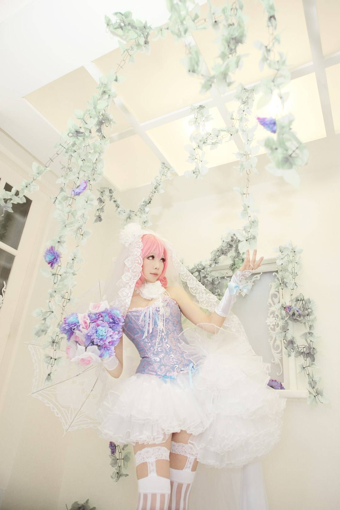 【cosplay】西行寺幽幽子 花嫁(图4)