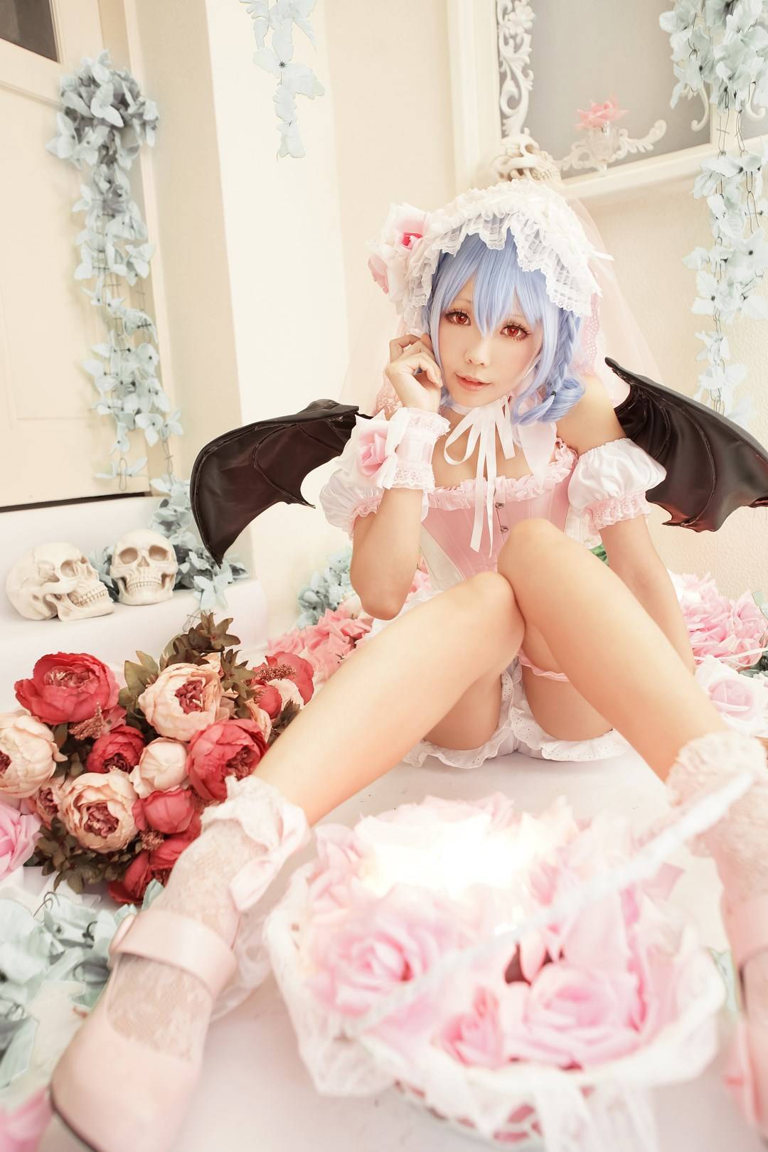 【cosplay】[Ely] 东方千夜梦 蕾米莉亚.斯卡蕾特(图1)