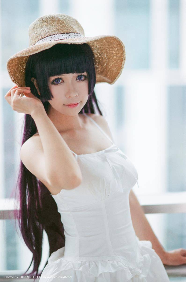 漫展白金x五更琉璃黑猫萝莉连衣裙唯美Cosplay图片(图7)